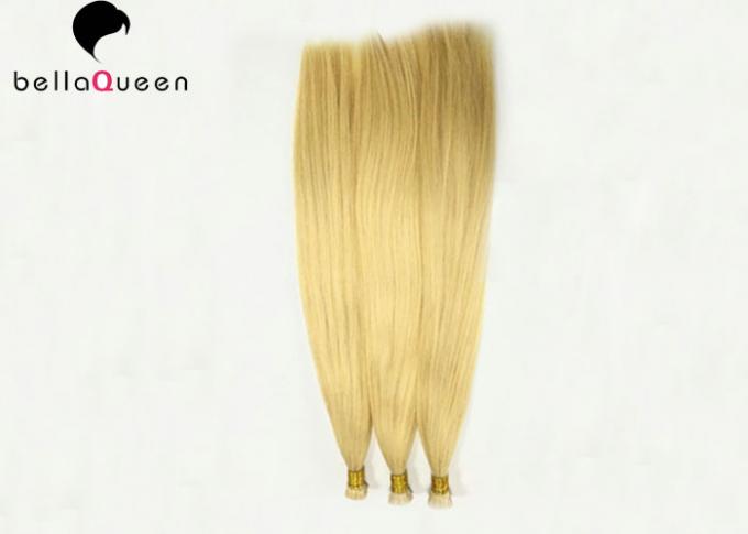 Langlebige goldene blonde flache Haar-Erweiterungen der Spitzen-613# mit vollem Ende