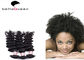 Des natürliche schwarze gelockte Wellen-mongolisches Haar-Erweiterungs-/Grad-6A Jungfrau-Haar fournisseur