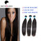 Kann natürlicher schwarzer gerades Haar-Einschlagfaden des Schönheits-Salon-6a Remy gefärbt werden und geblichen werden fournisseur
