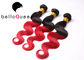 8-30 Haar-Erweiterungen Zoll-Körper-Welle Ombre Remy mit 1B plus rote Farbe fournisseur
