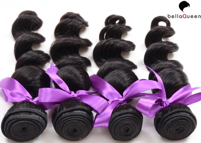 Lösen Sie Wellen-peruanisches Haar, Verwicklung-Freien Jungfrau-die natürlichen schwarzes Haar-Erweiterungen