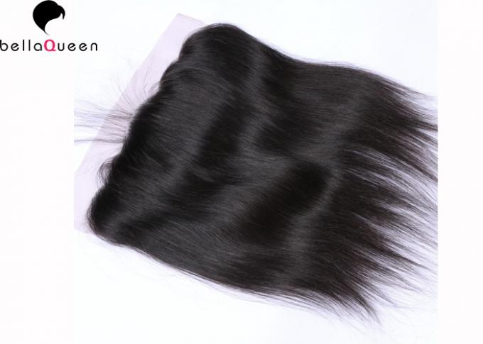 Indische natürliche Menschenhaar-Spitze-Perücken-seidige gerades Haar-Erweiterung des Haar-13 x 4