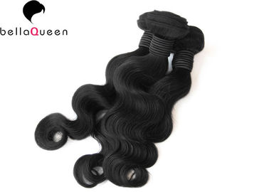 China Natürliches Haar-Jungfrau-Menschenhaar-Erweiterungs-Körper-Wellen-Haar-Spinnen des Schwarz-6A Remy fournisseur