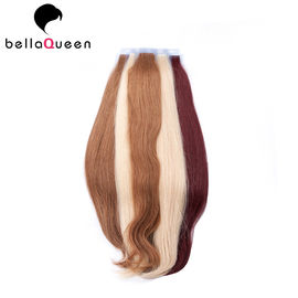 Farbige brasilianische Jungfrau-Menschenhaar-Band-Haar-Erweiterungen für Schönheits-Salon